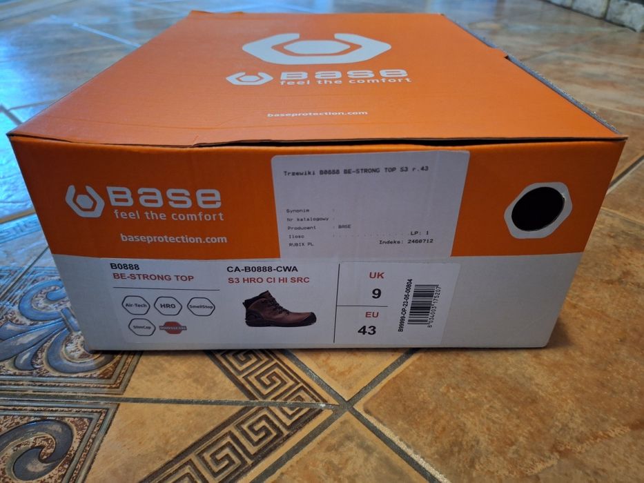 Buty Base Protection Be - Browny Top B0883 S3 HRO CI HI SRC