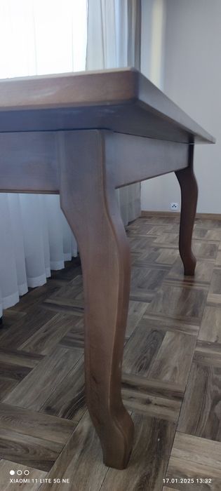 NOWY Stół  do salonu z buku