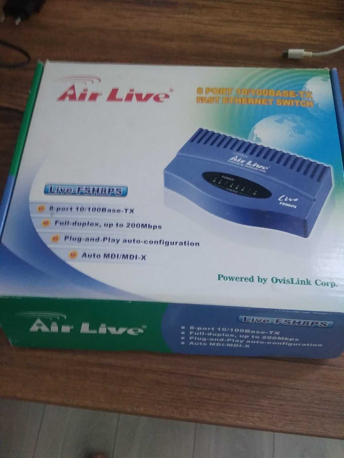 Продам коммутатор свитч Air Live -FSH8PS