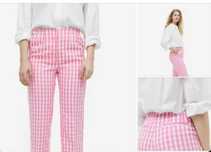 H&M spodnie nowe w kratkę M