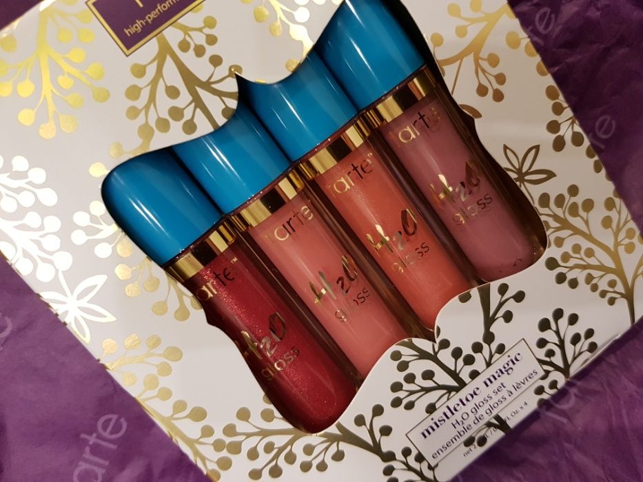 Tarte zestaw 4 błyszczyków 2,5 ml H2O gloss set