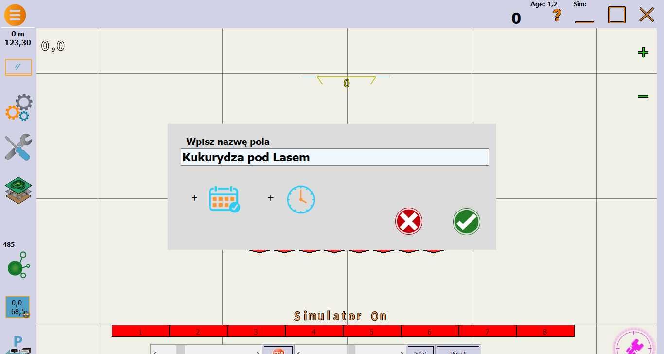 Nawigacja rolnicza RTK 1cm, automatyczne kierowanie, kontrola sekcji!