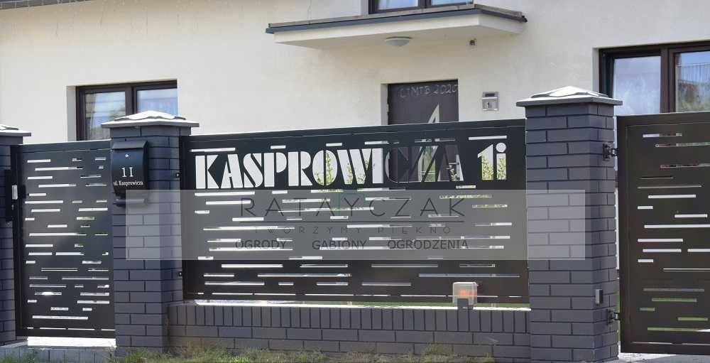 Ogrodzenie CNC plazma laser wycinane nowoczesne dekoracyjne