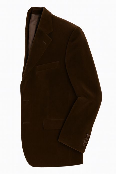 Marynarka Zara Man czekoladowa 100% bawełna