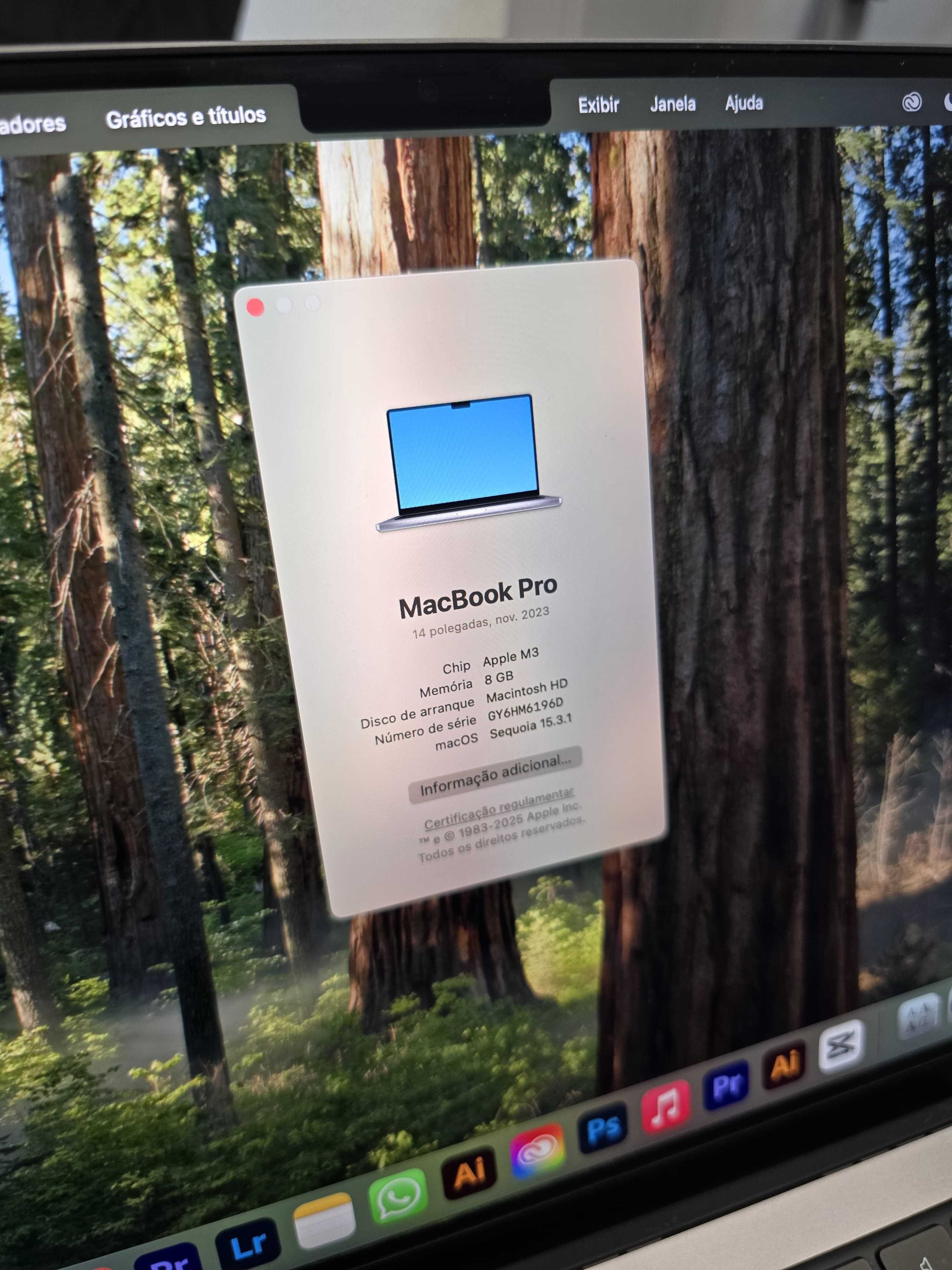 MacBook Pro 14' M3 8gb 512gb