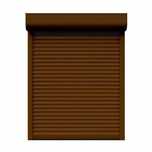 Aluminiowa roleta zewnętrzna Portos – automat, 121×228 cm, brąz