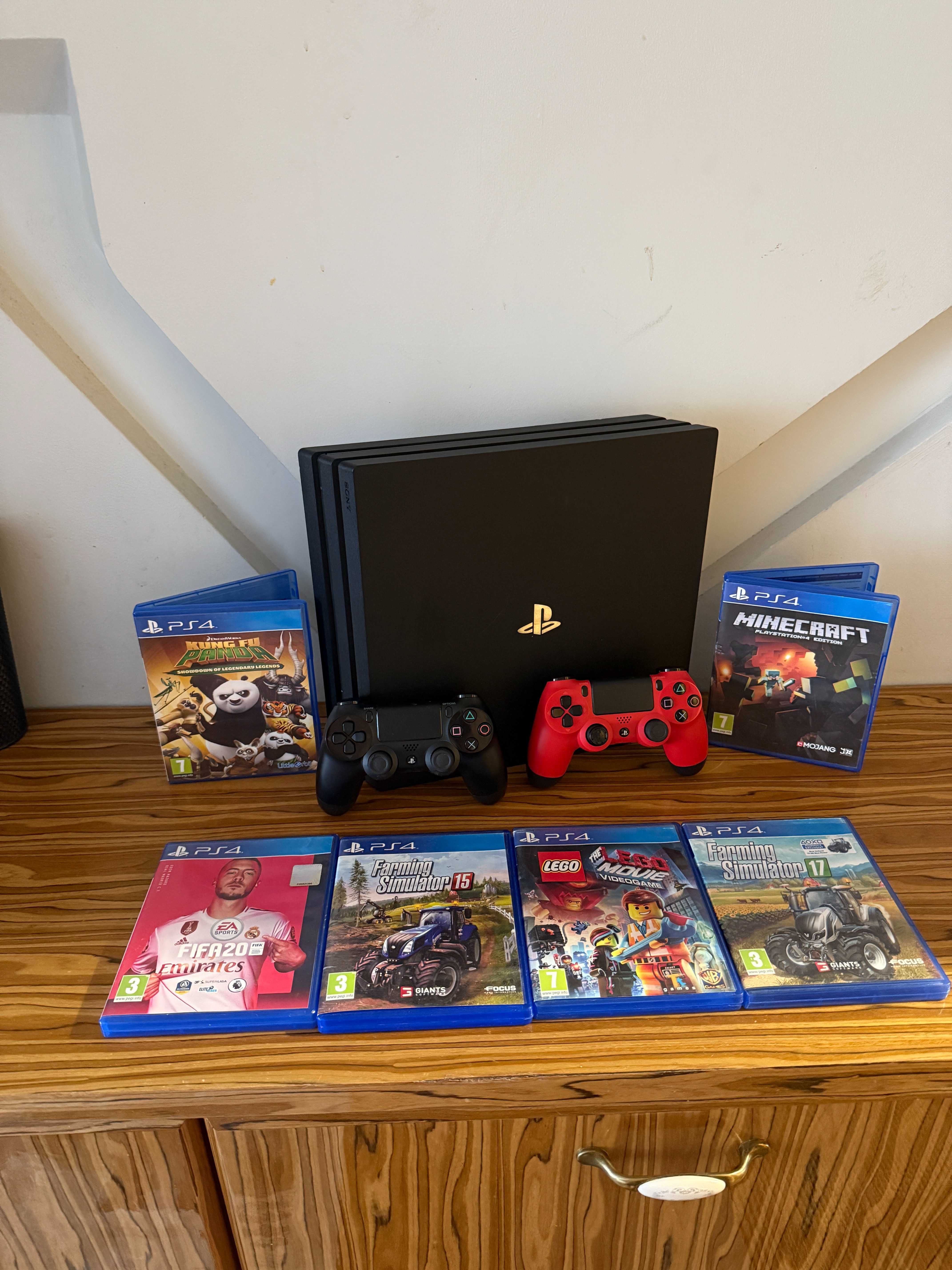 [PS4] Konsola PlayStation 4 Pro 1TB + 2 Pady + 6 Gier!