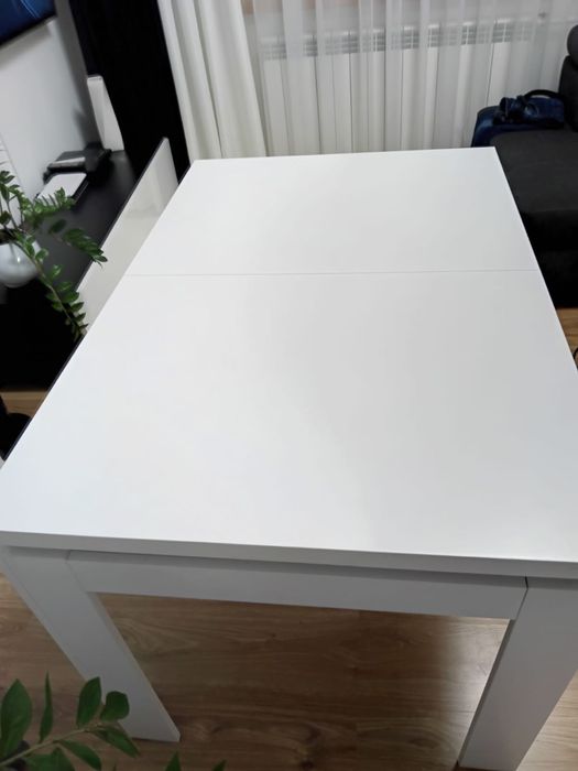 Stół 80x120 biały - rozsuwany