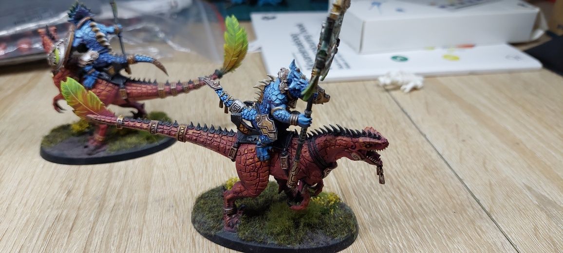 Warhammer seraphon aggradon lancers pomalowane