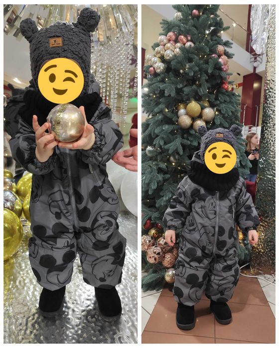 Комбінезон 86  Н&M. Шапка Тедді зима 1-2 рочки.