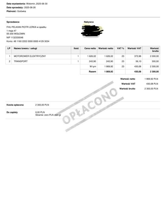 Pojazd elektryczny, Pelikan. Nowy polecam.