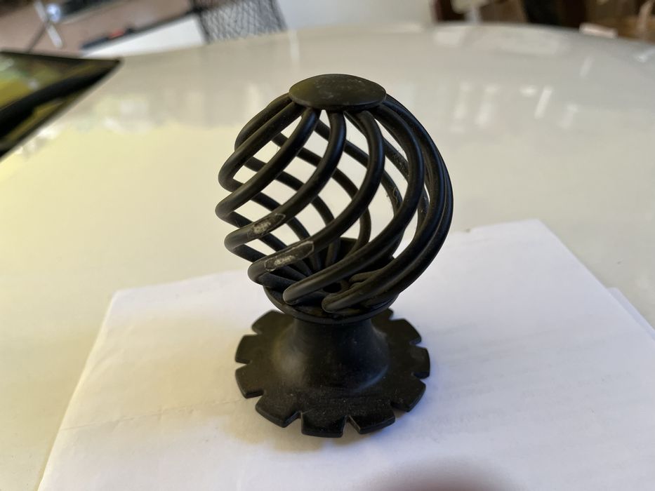 Gałka bramowa czarna