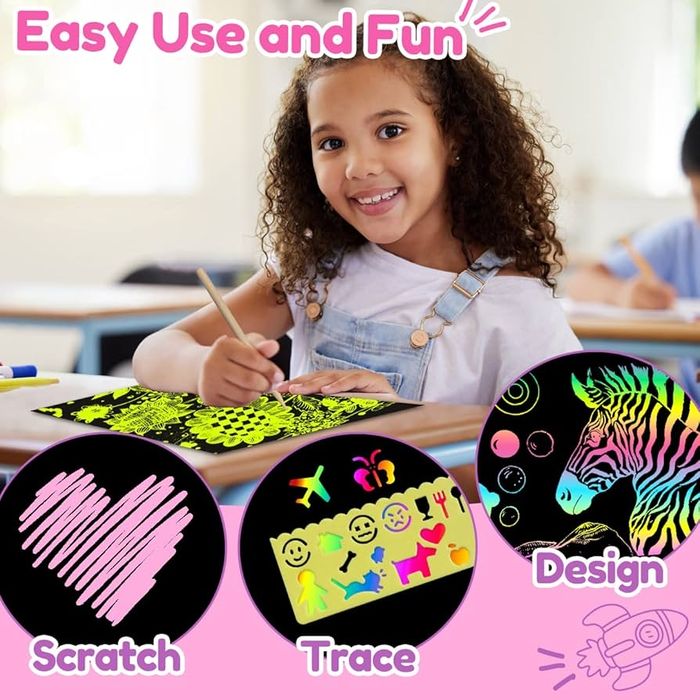 Набор для творчества / рисование / scratch book