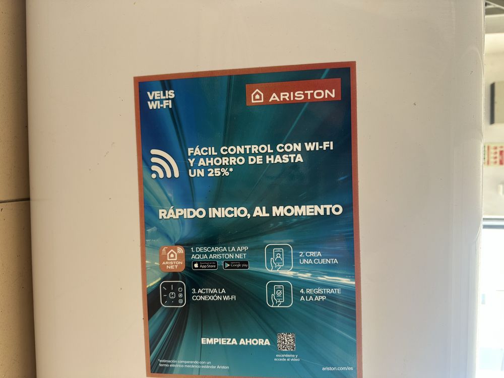 Termoacumulador Ariston VELIS PRO WIFI 50L