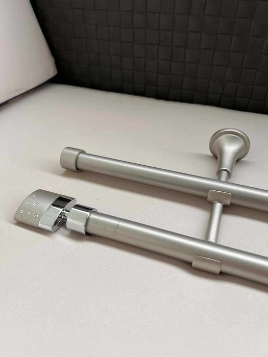 Piękny karnisz srebrny matowy 200 cm