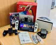 Konsola NINTENDO switch OLED - Gwarancja - Komplet - 64GB - Gra Gratis