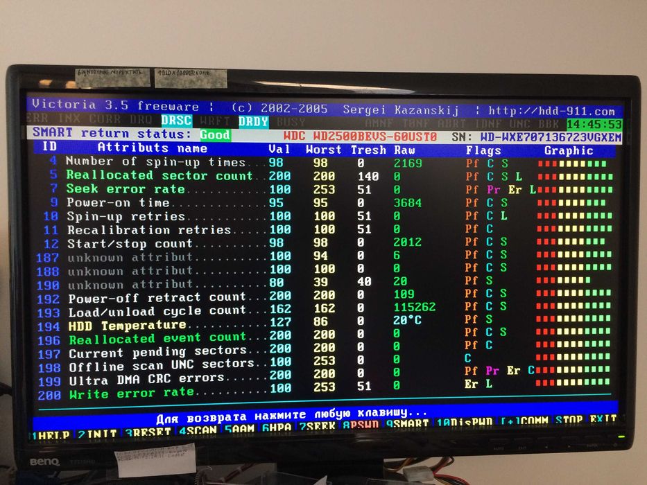 жорсткий диск 250Gb WD Sata HDD з ноутбука Відмінний стан Без дефектів