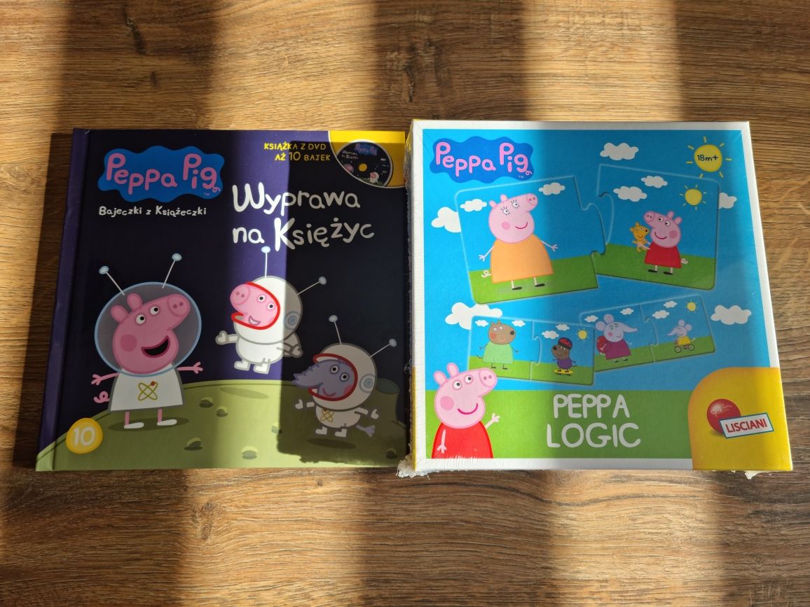 Puzzle plus ksiażka Świnka Peppa