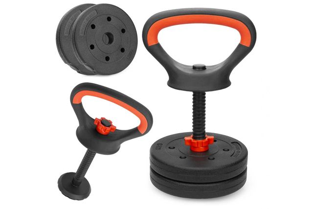 Kettlebell regulowany 3kg hantla kettle odważnik kettla zestaw BIA