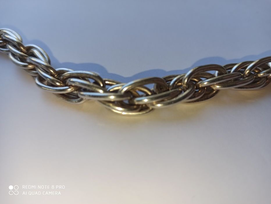 PRL srebrny łańcuch Rytosztuka