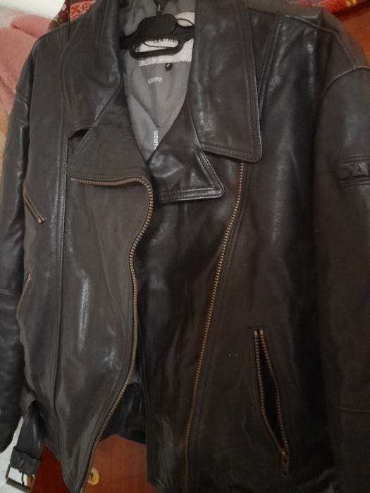 Куртка шкіряна зимова чоловіча