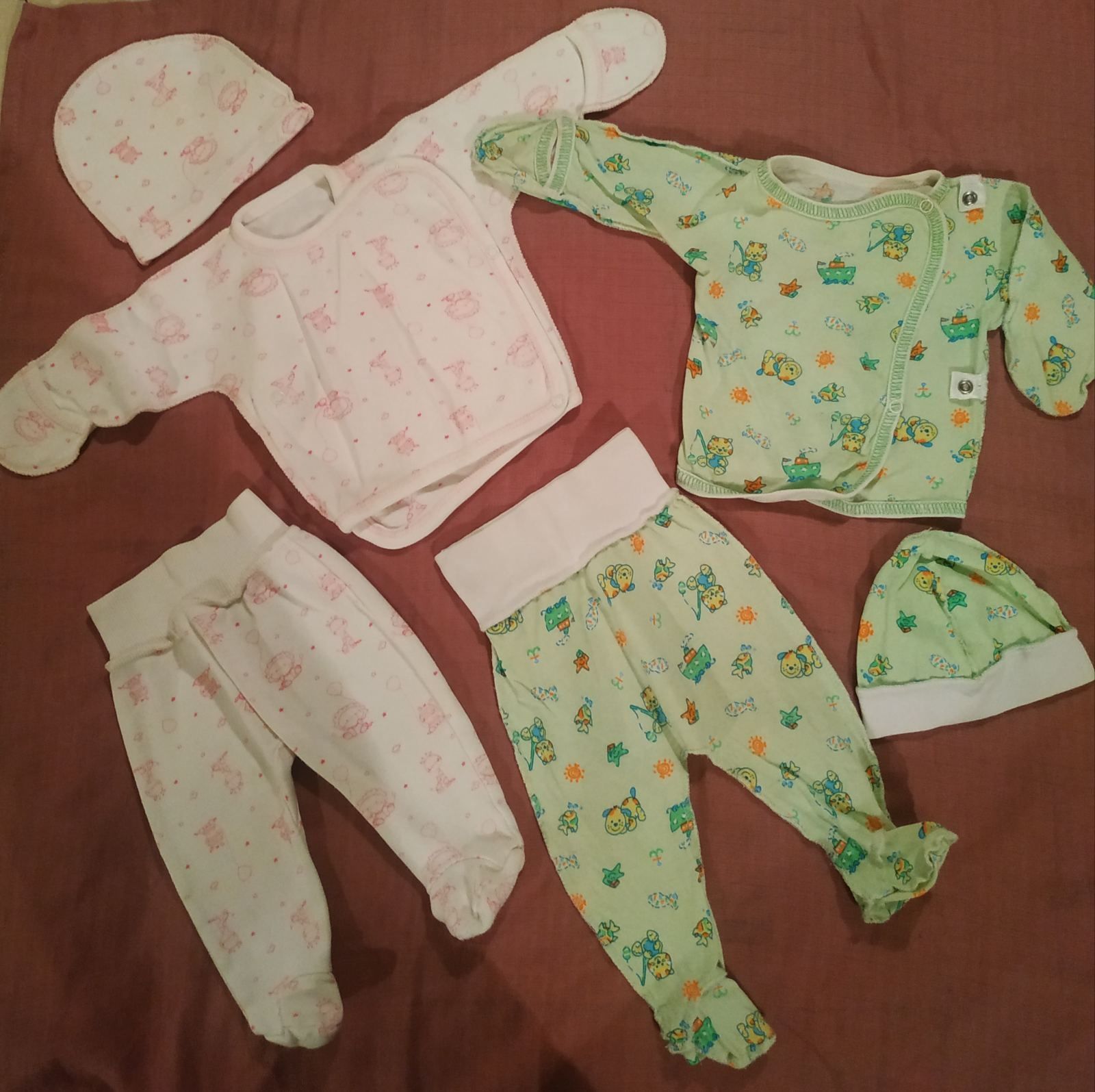 Вещи для новорожденной девочки ПАКЕТОМ 50-56 размер