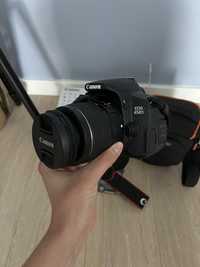 canon eos 650d с дополнительной линзой и новым штативом