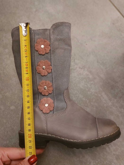 Kozaki skórzane ocieplane RenBut roz. 27