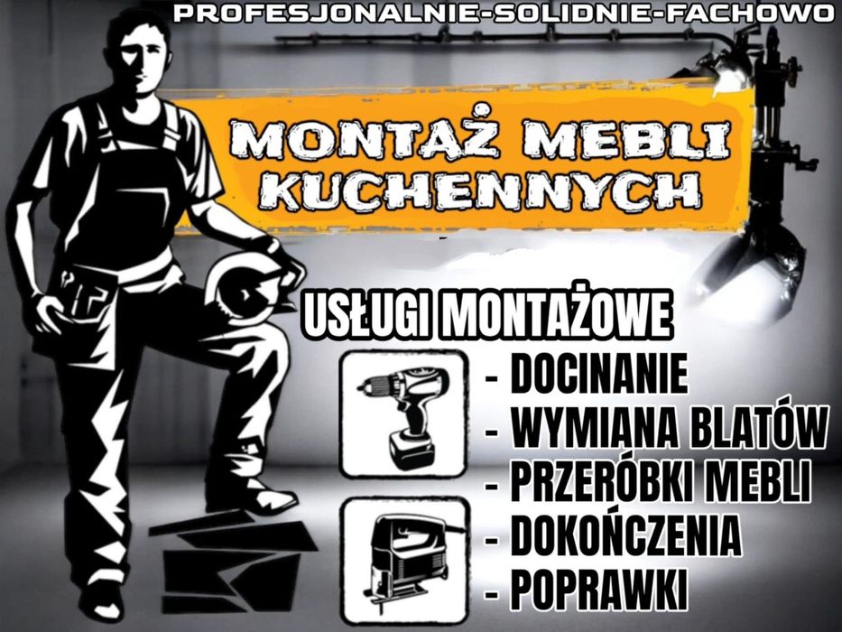 Montaż skręcanie składanie mebli kuchennych IKEA⫻AGATA⫻CASTORAMA⫻LEROY