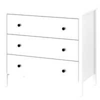 Komoda biała KOPPANG ikea
Komoda, 3 szuflady, biały, 90x83 cm
Komoda,