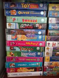 Lote de VHS Disney, Looney Toones, etc.