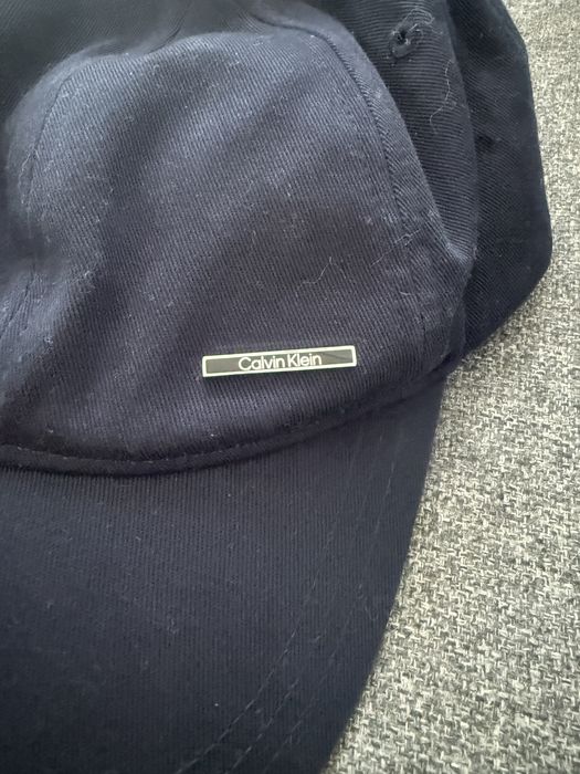 Czapka z daszkiem Calvin Klein granat