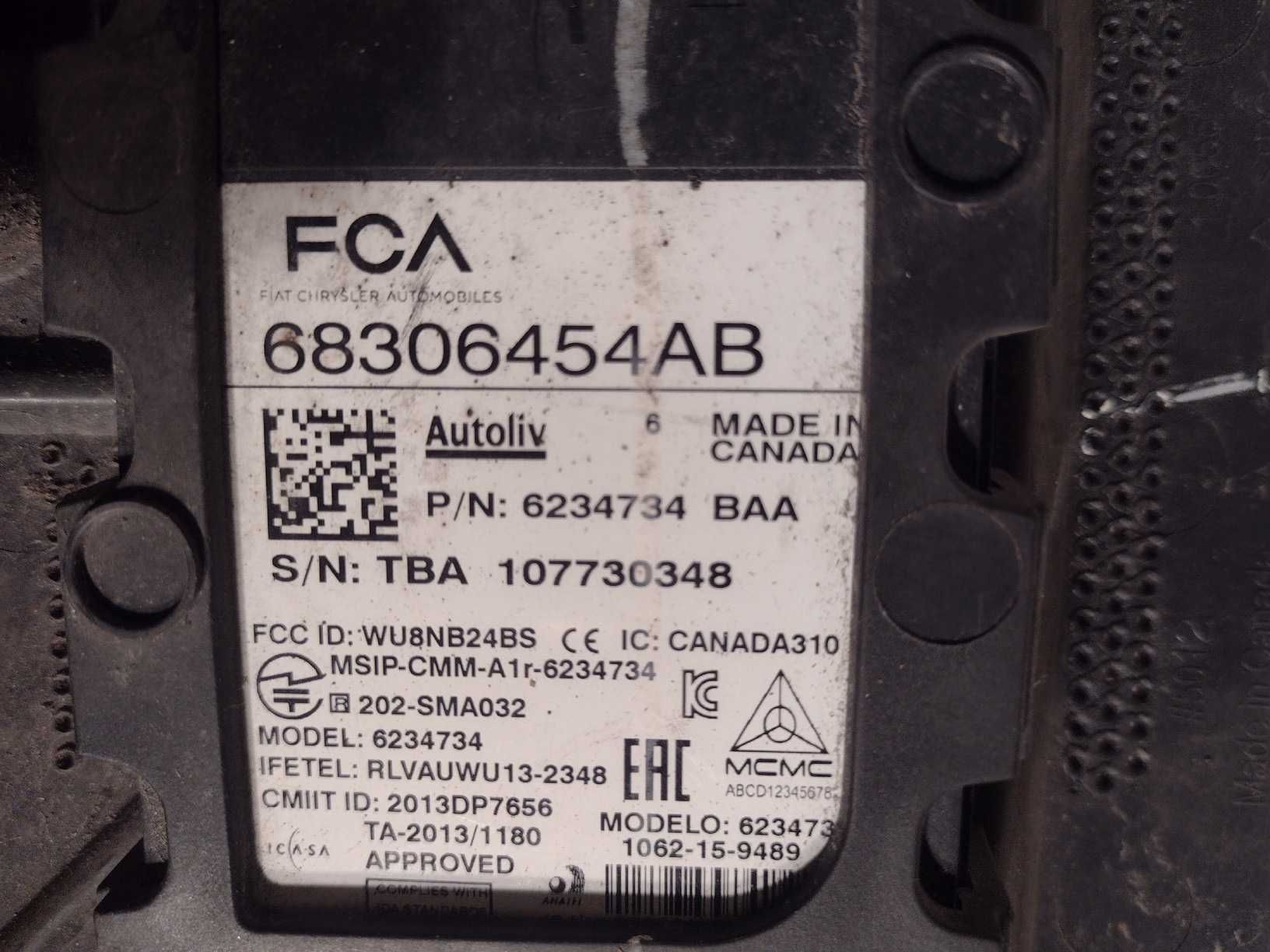 Chrysler Pacifica II 17- radar martwe pole sensor czujnik
