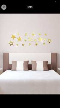 Piękne dekoracje pokoju dziecka gwiazdy 19 szt