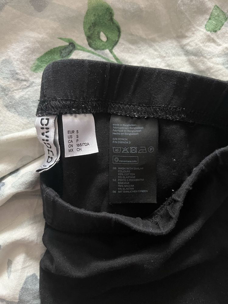Legginsy czarne hm rozmiar s