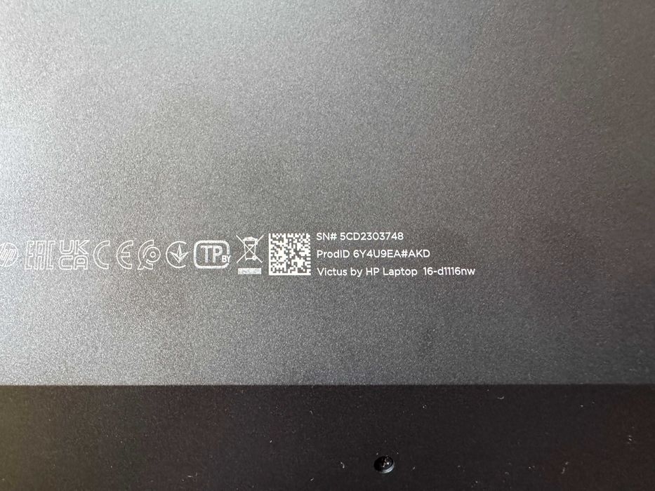 Laptop HP Victus i5-12500H, RTX3060, 16GB DDR5, 16" 144Hz, Windows 11