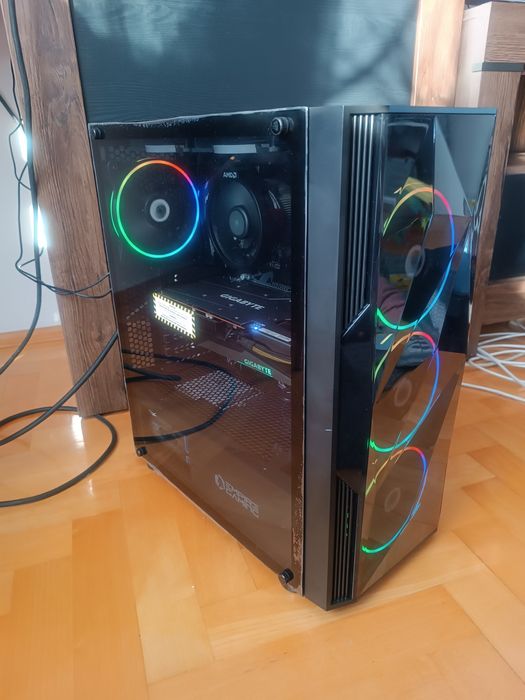 PC dla gracza Ryzen 5 5500, RX 6600xt 8gb, 16 GB Ram