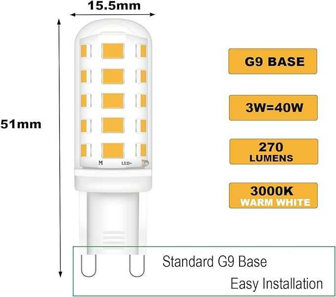 4x żarówka Huoqilin Led Bulb 3000K G9 3W