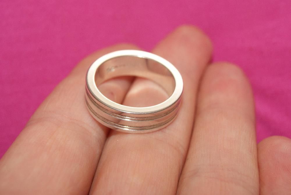 obrączka srebrna