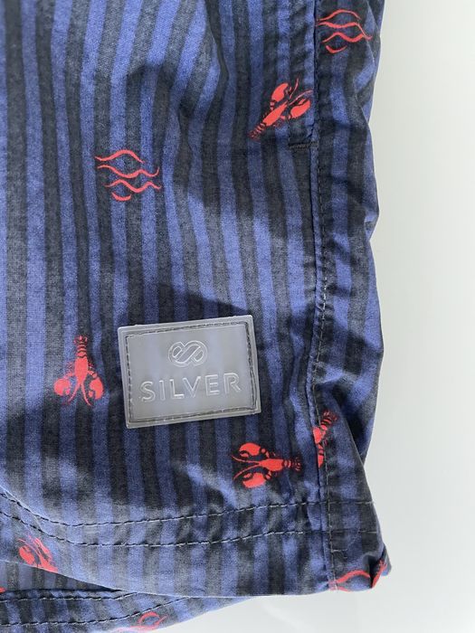 Calções de praia/banho rapaz Silver 10/12 anos azuis e vermelhos