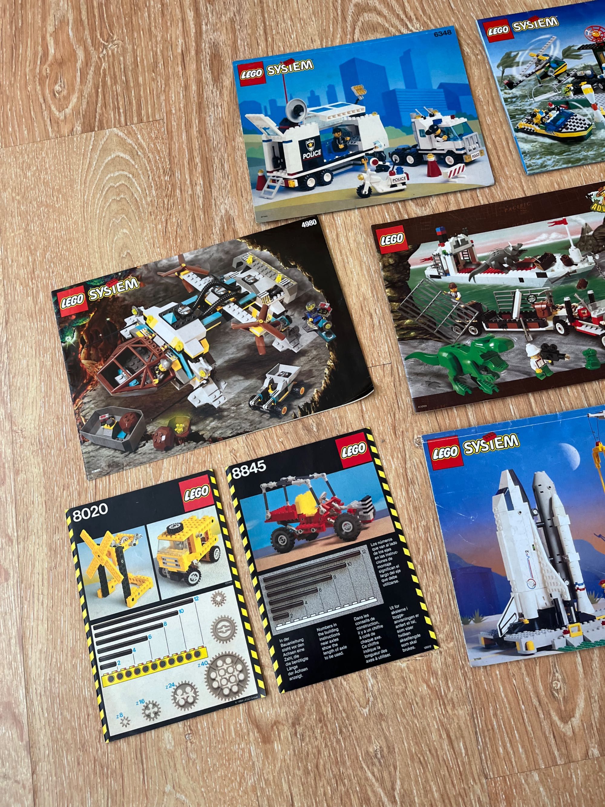Lego instrukcje 8 sztuk