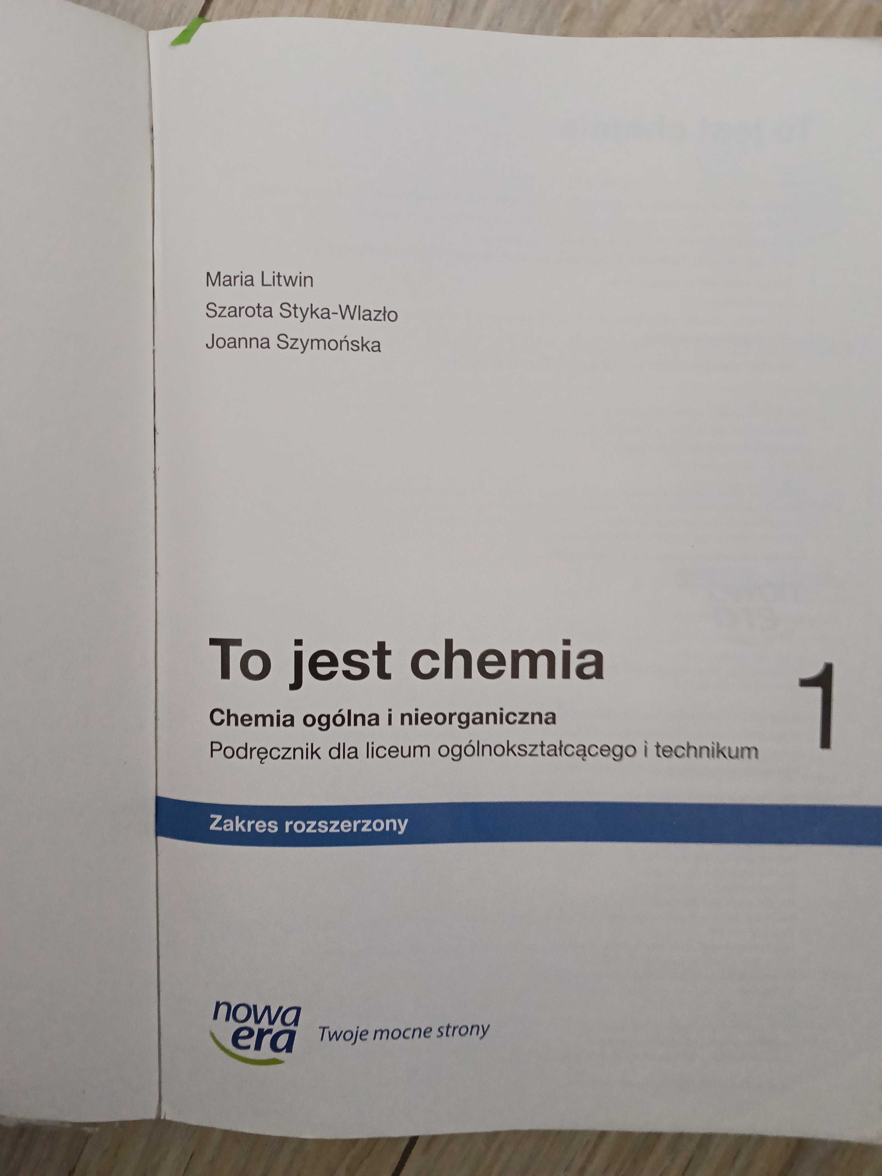 To jest chemia podręcznik klasa 1 zakres rozszerzony