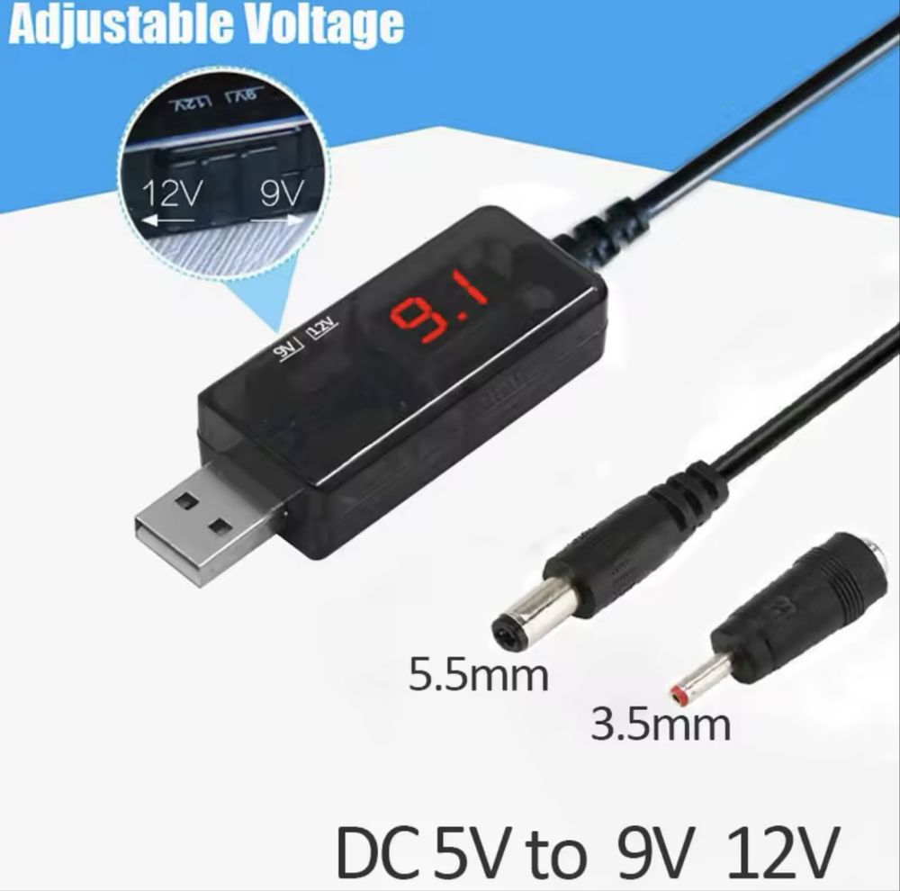 Кабель живлення для WIFI роутера без світла 9V-12V