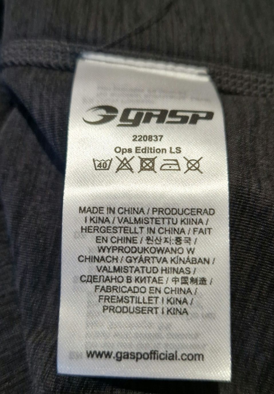 GASP koszulka oddychająca XXL