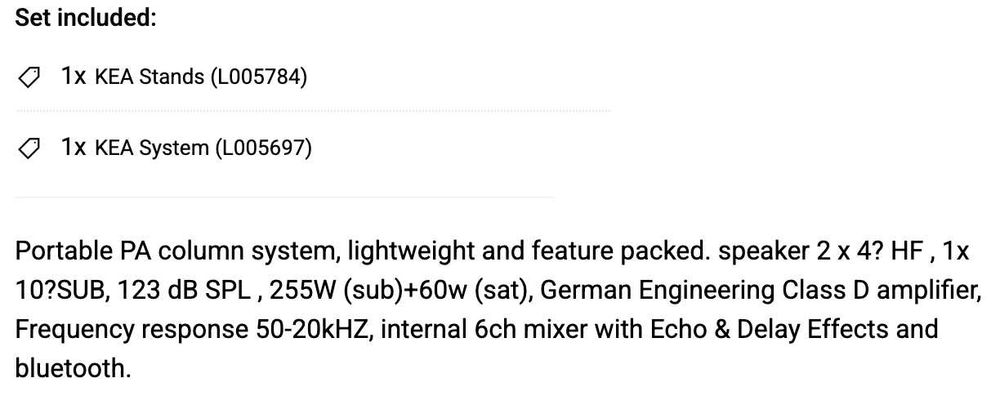 Sistema som 2.1 IHOS KEA 600W  (FOS Technologies)