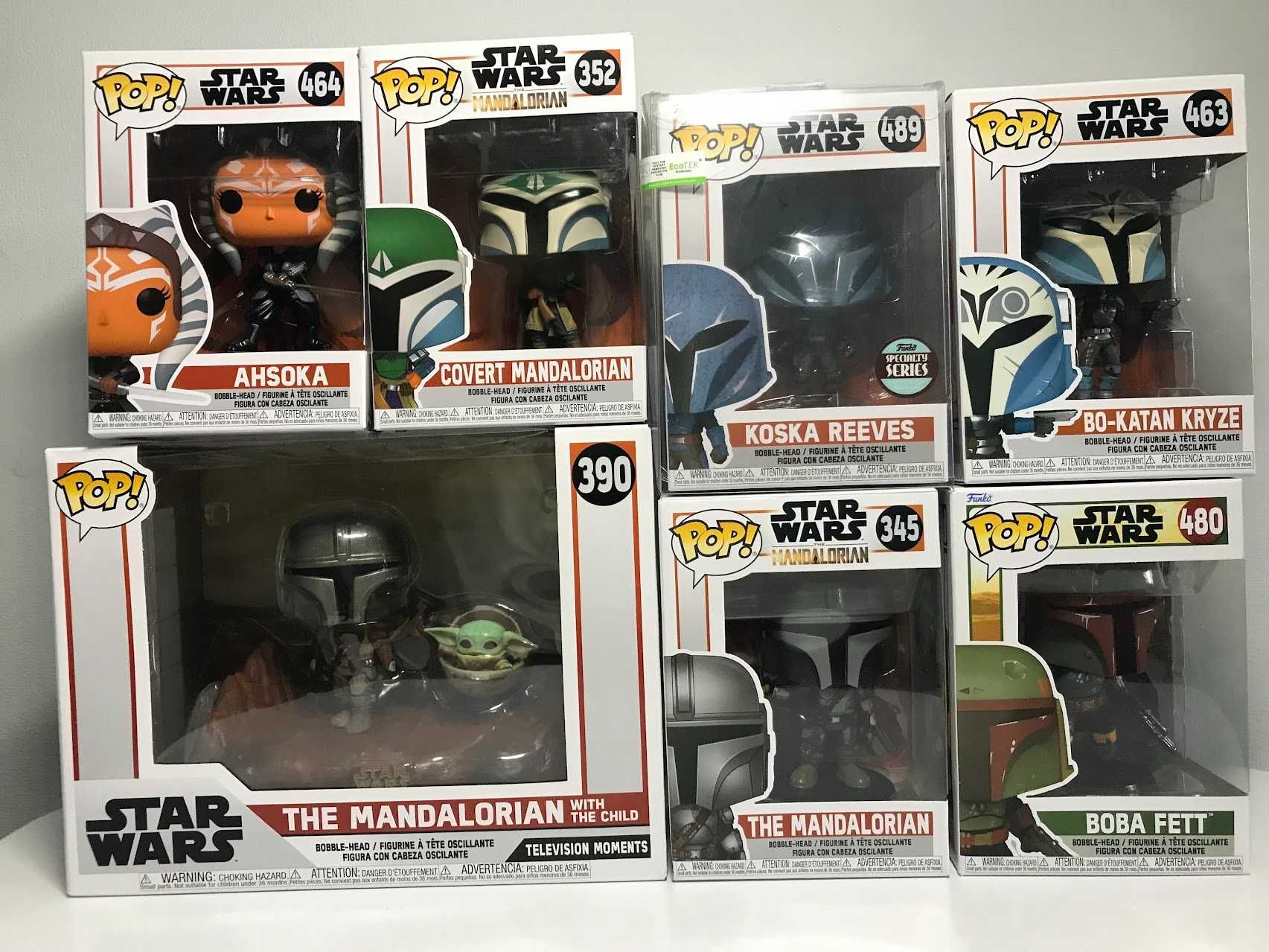 Funko Pop - Mandalorian, Boba Fett, Bo-Katan, Koska Reeves, Ahsoka