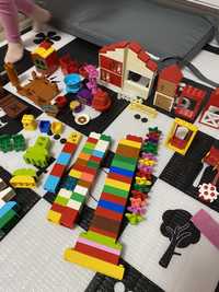 Lego duplo pociag z cyferkami i duży zestaw.