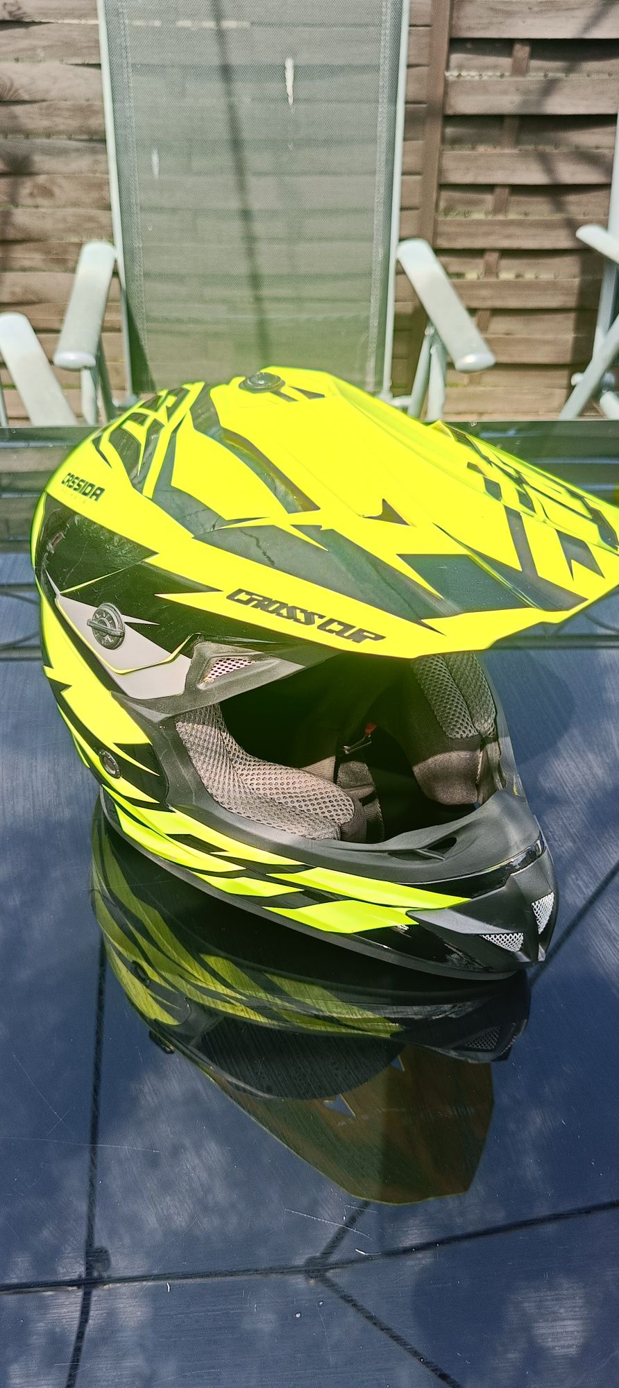 Kask cross enduro CASSIDA + GOOGLE