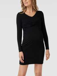 Sukienka ciążowa do karmienia Mamalicious XS 6  czarna długi rękaw