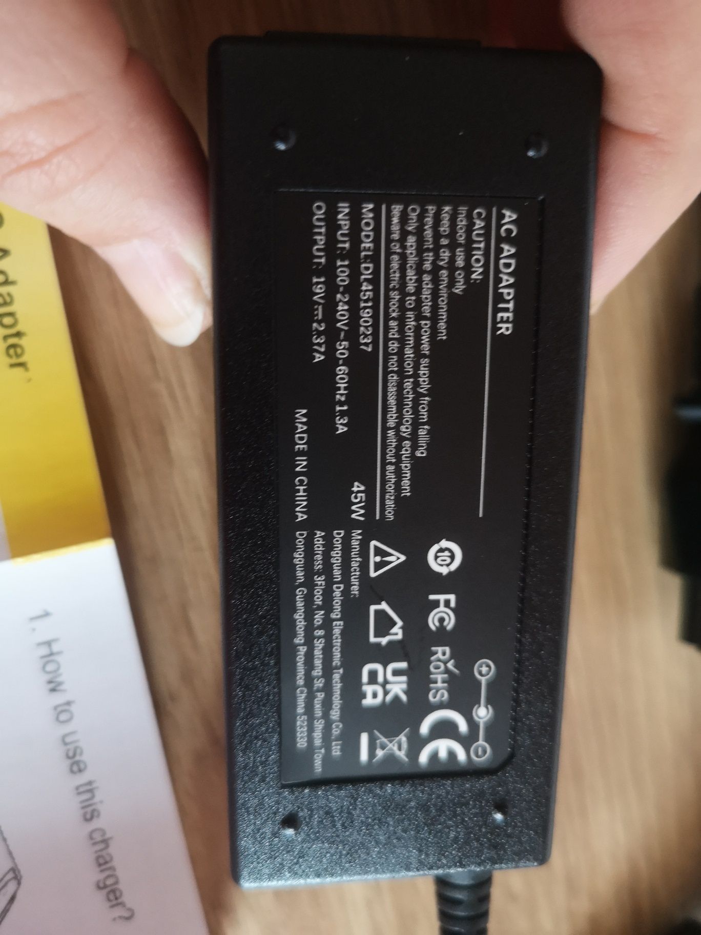 Manual AC adapter